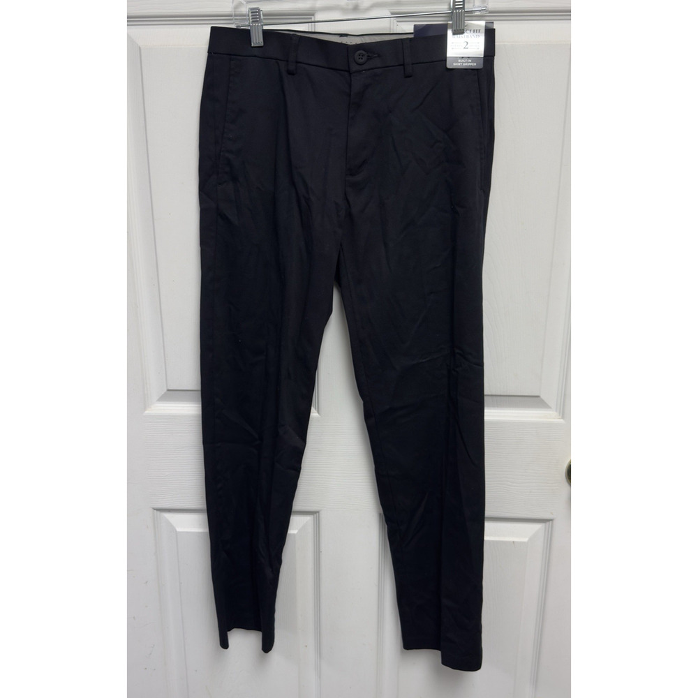 Haggar Perfect Fit Waistband Dress Pants Men Size 30x30 Black
